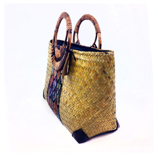 handcrafted Bag from Thailand, rattantasche, Korbtasche