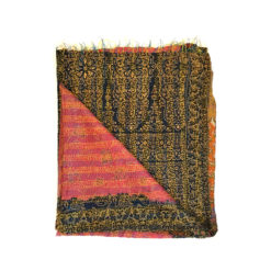 kantha scarf ,schal aus recycelten sari stoffen