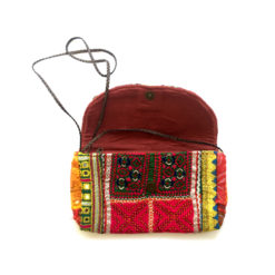 handcrafted colorful clutch from india