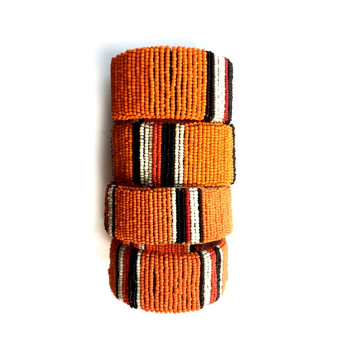 Stand together bracelet orange maasai