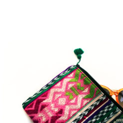 upcycled Cosmeticbag handmade in guatemala, recycelte Kosmetiktasche handgewebt und handgefertigt in guatemala