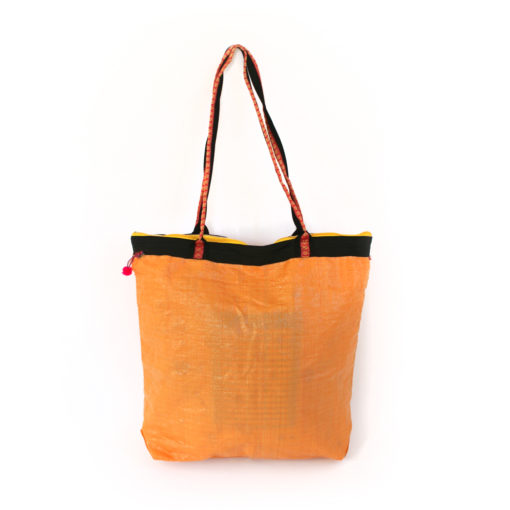 upcycled XL shopper made of recycled flour bag , Tasche aus recyceltem Kunststoff, upcycled WEizenmehlsack