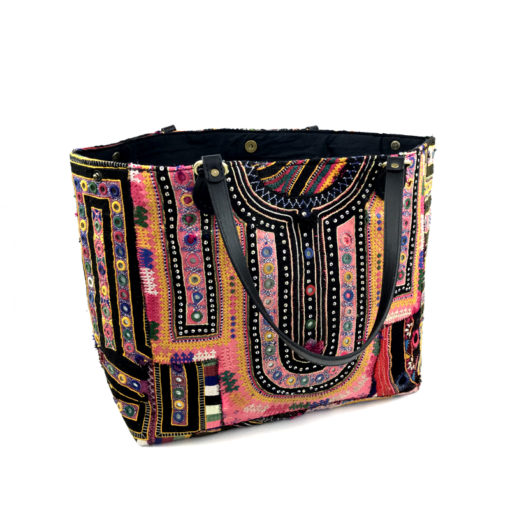 banjara bag_pinklove" handcrafted, unique piece made of vintage banjara fabrics