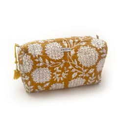 handcrafted cosmeticbag "yellow romance"
