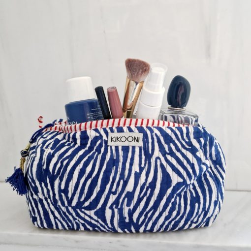 Kosmetiktasche , Kulturtasche "blue Zebra"